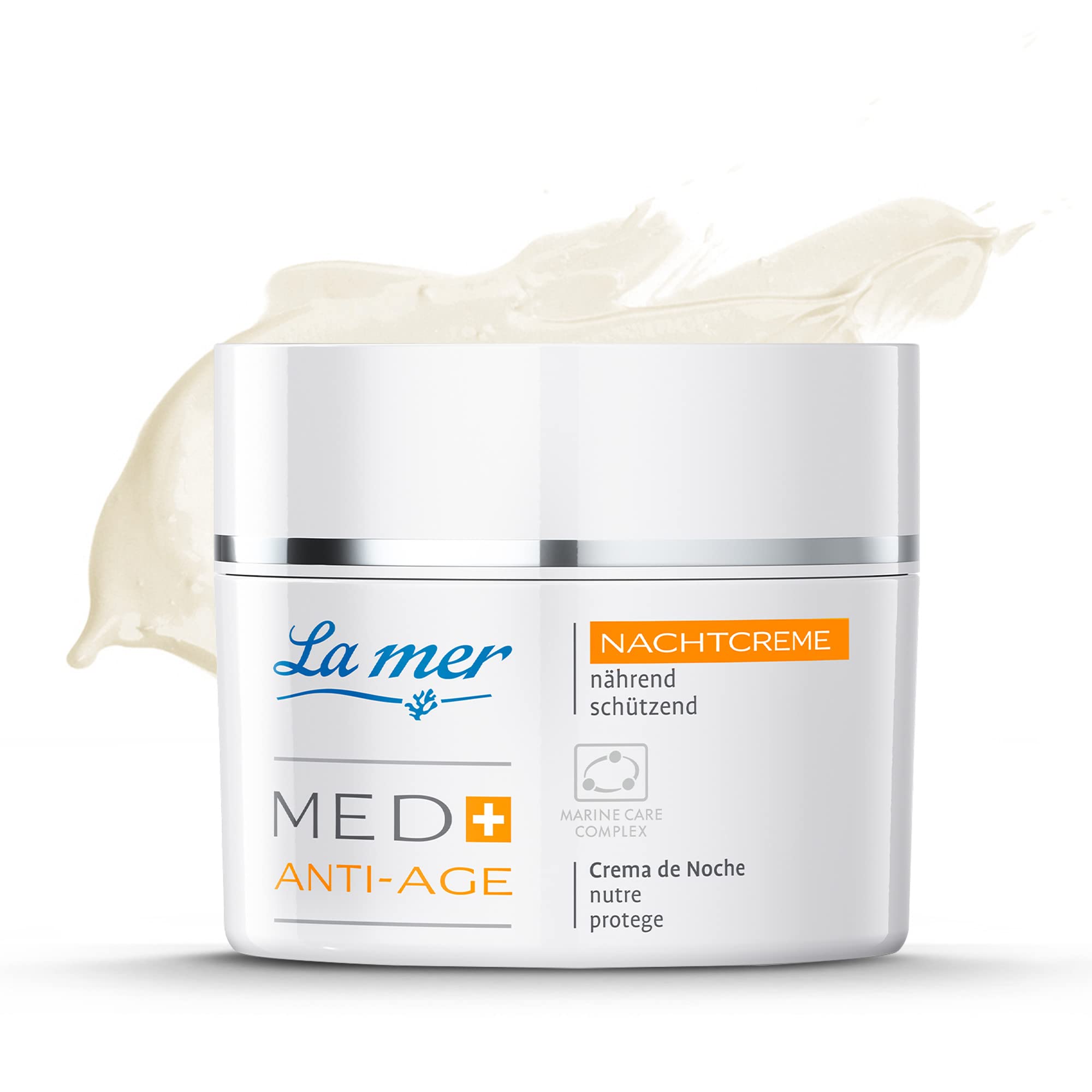 La mer MED+ Anti-Age Nachtcreme - Vitalisierende Gesichtspflege - Schützt vor UV-bedingter Hautalterung - Für empfindliche und trockene Haut - 50 ml