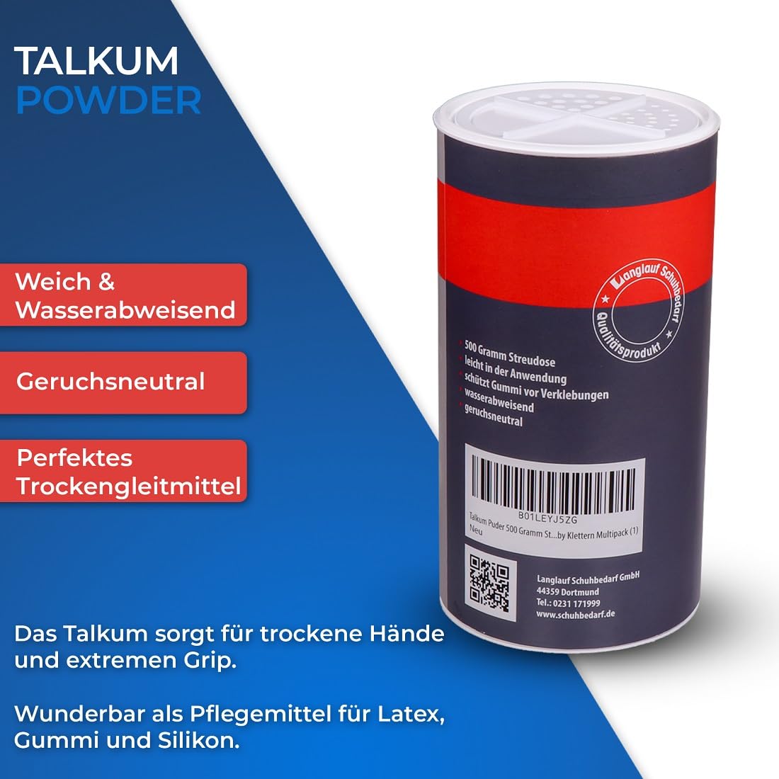 talkum Polvos Bote 500 gramos para deportes Taller Hobby Escalada