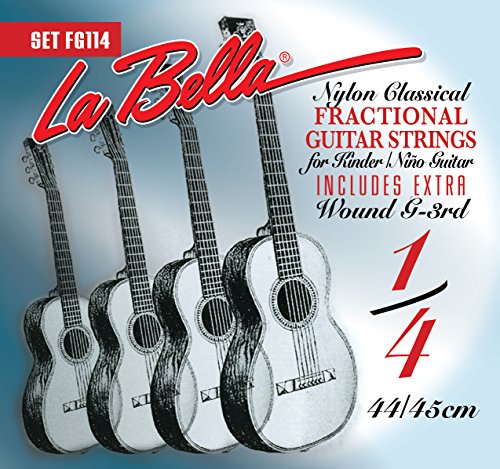 Labella FG134 Jeu de Cordes pour Guitare Classique 3/4 58 cm - Les Beatles, Paul McCartney, John Lennon, RIngo Starr, George Harrison Labella FG134 Jeu de Cordes pour Guitare Classique 3/4 58 cm
