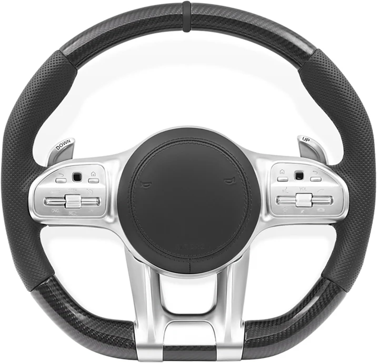 Carbon Fiber Steering Wheel For Benz W205 W204 W212 W166 W167 W177 W213 W217 W221 W222 W223 W463 GLA GLE GLC Car Accessories(Style 04)