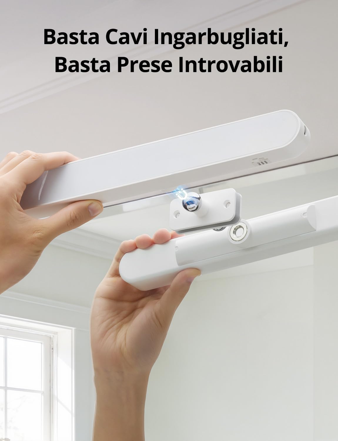 Combuh Luci per Specchio da Trucco 10W Luce Specchio Bagno LED Batteria Senza Fili, Autonomia 14 Giorni 4000mAh Luce Magnetica Ricaricabile per Make Up 3 Temperature di Colore Regolabili 2pz