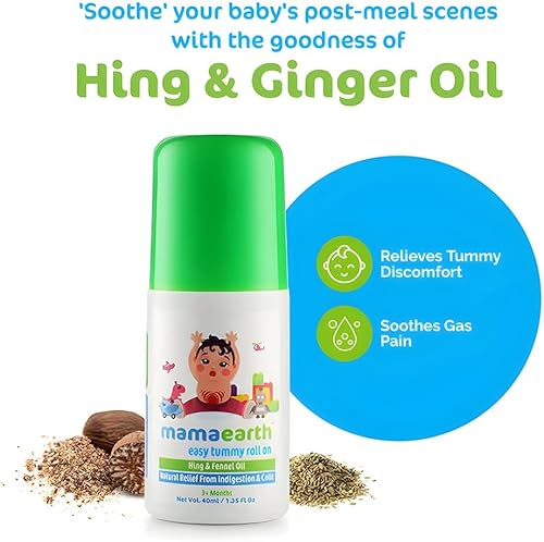 Miniatura 6 de Mamaearth Easy Baby Tummy Roll On para digestión y alivio de cólicos con Hing e hinojo | Alivio de gas natural para la piel delicada de los bebés |