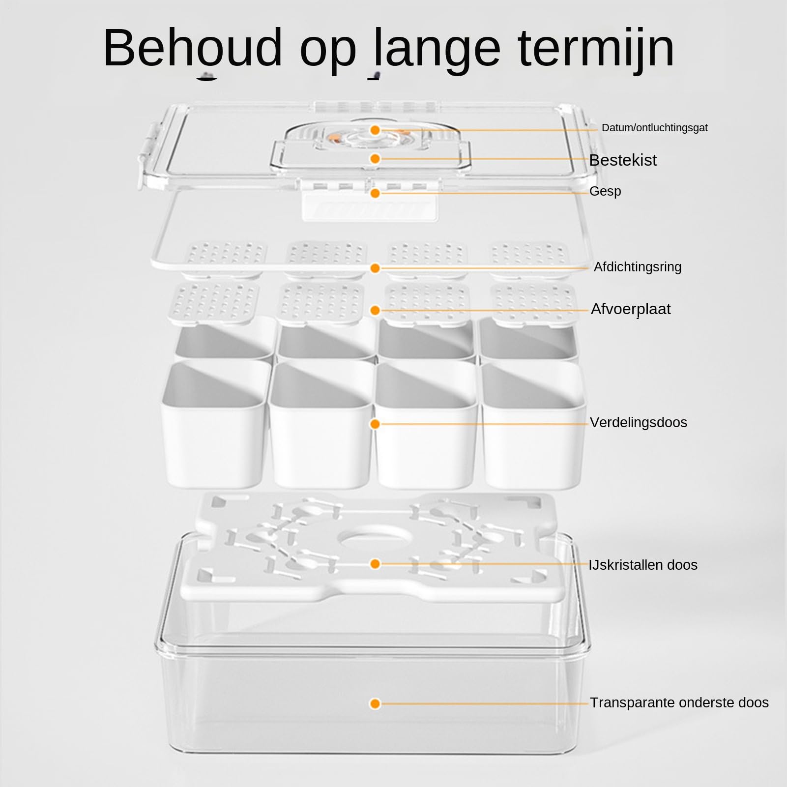 Cuenco de bocadillos con tapa - Bandeja frigorífica dividida para bocadillos | Organizador y bandeja para usar en el refrigerador durante viajes para dulces y frutas en la escuela trabajo actividades