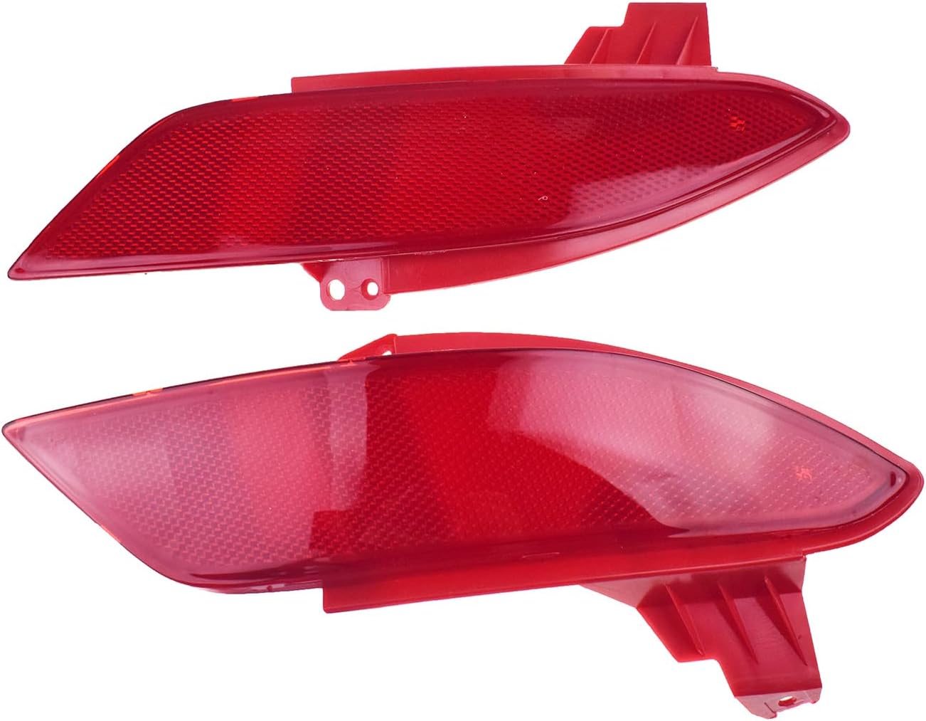 Generic Left & Right Rear Bumper Reflector Light Lamp Red Lens for Honda HR-V 2016-2022 33505T7SA01 33555T7SA01