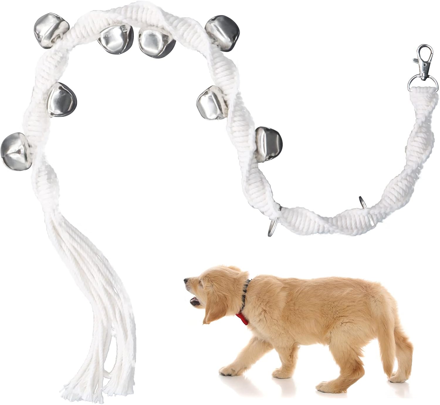 LASOCUHOO Door Bells for Dog, Adjustable Dog Doorbells