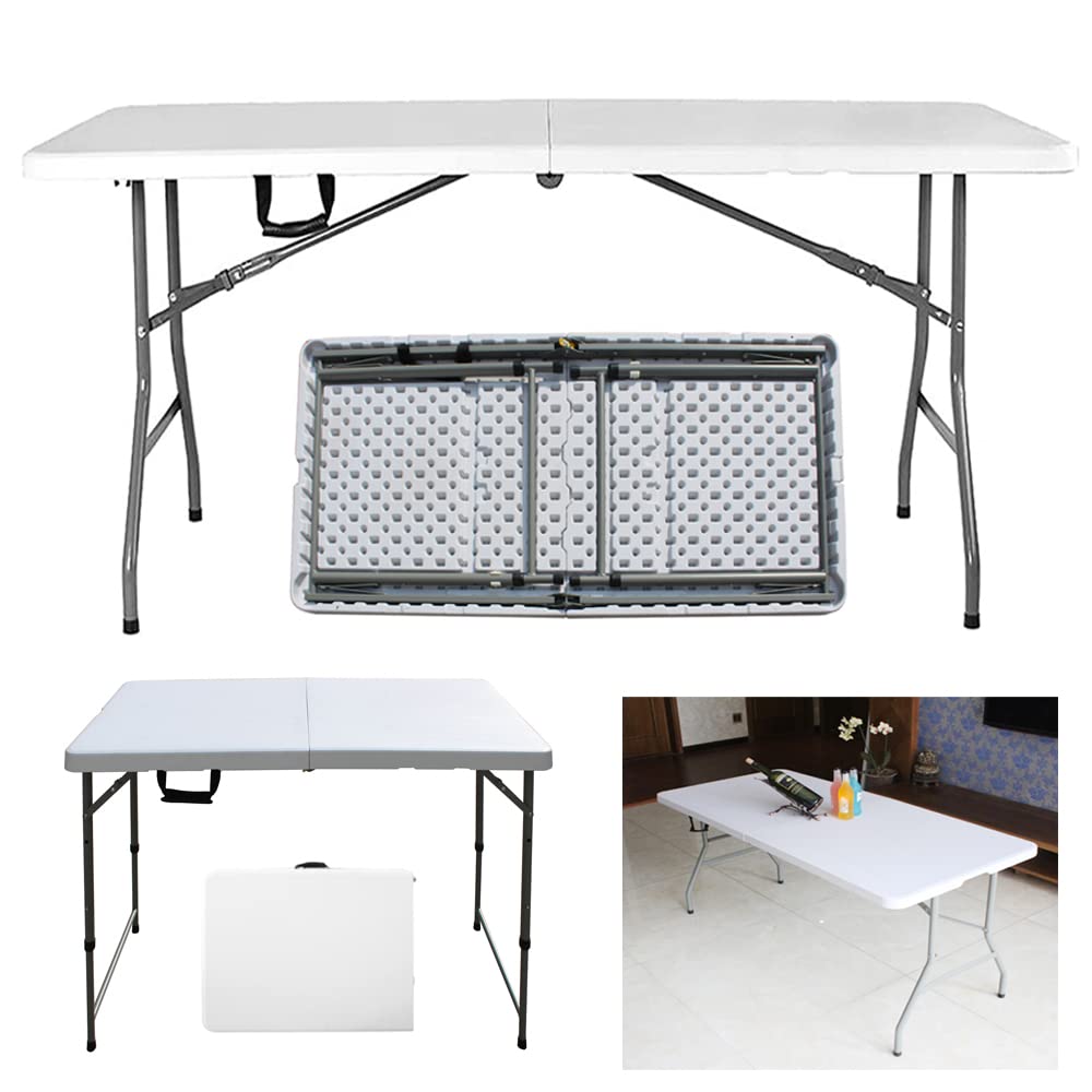 Buy Garden Table 4Ft Folding Heavy Duty Outdoor Trestle Table Height