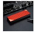 Jonsbo M.2 NVMe SSD Heat Sink - Aluminum Alloy Heatsink with 3X Thermal Cooling Pads for M.2 2280 SSD (Red) gallery image