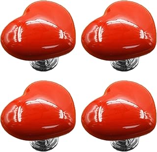 ZEID Love Toilet Button, Lovely Toilet Press Tool, Love Heart Shaped Toilet Water Tank Button, Heart Shaped Toilet Press Button Press, Heart-Shaped Drawer Knob