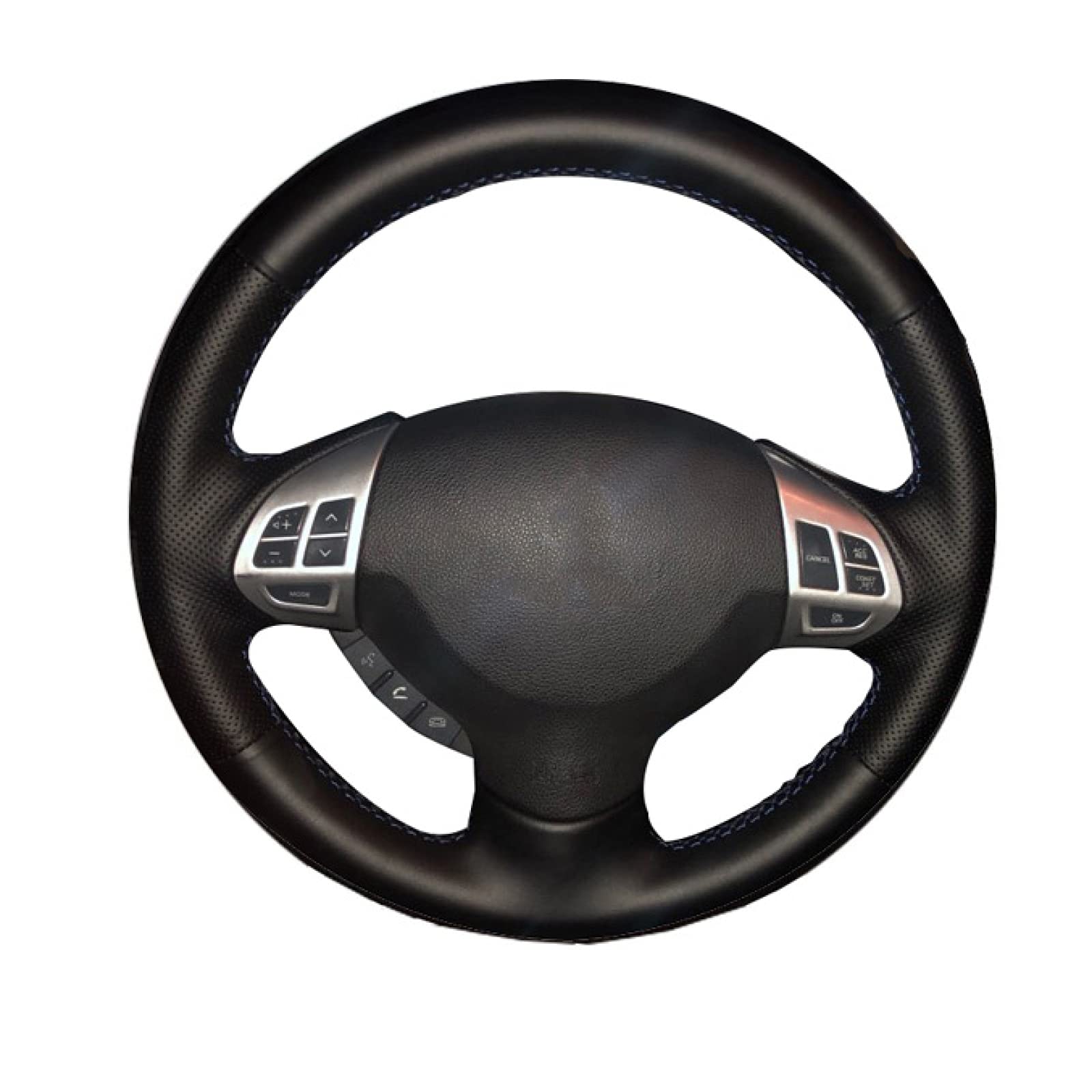 For Mitsubishi Lancer EX10 Lancer X Outlander ASX Colt Pajero Sport Car Steering Wheel Cover Artificial Leather Steering Wrap