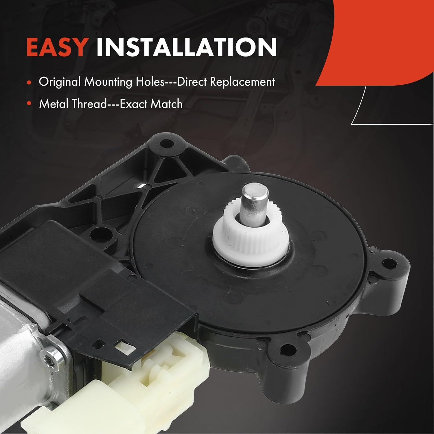 A-Premium Front Left Power Window Lift Motor Compatible with Ford Police Responder Hybrid 2019, Fusion & Lincoln MKZ 2013-2019 Sedan, Driver Side, Replace# DS7314A366BB, DS73F23201BD