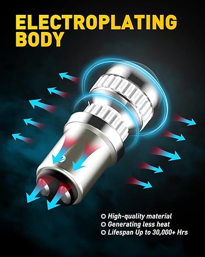 Miniatura 5 de AUXITO Bombilla LED roja 1157 2357 mejorada para luces traseras, luces de freno, 400% súper brillante, bombillas LED BAY15D 2057 2357 7528 con