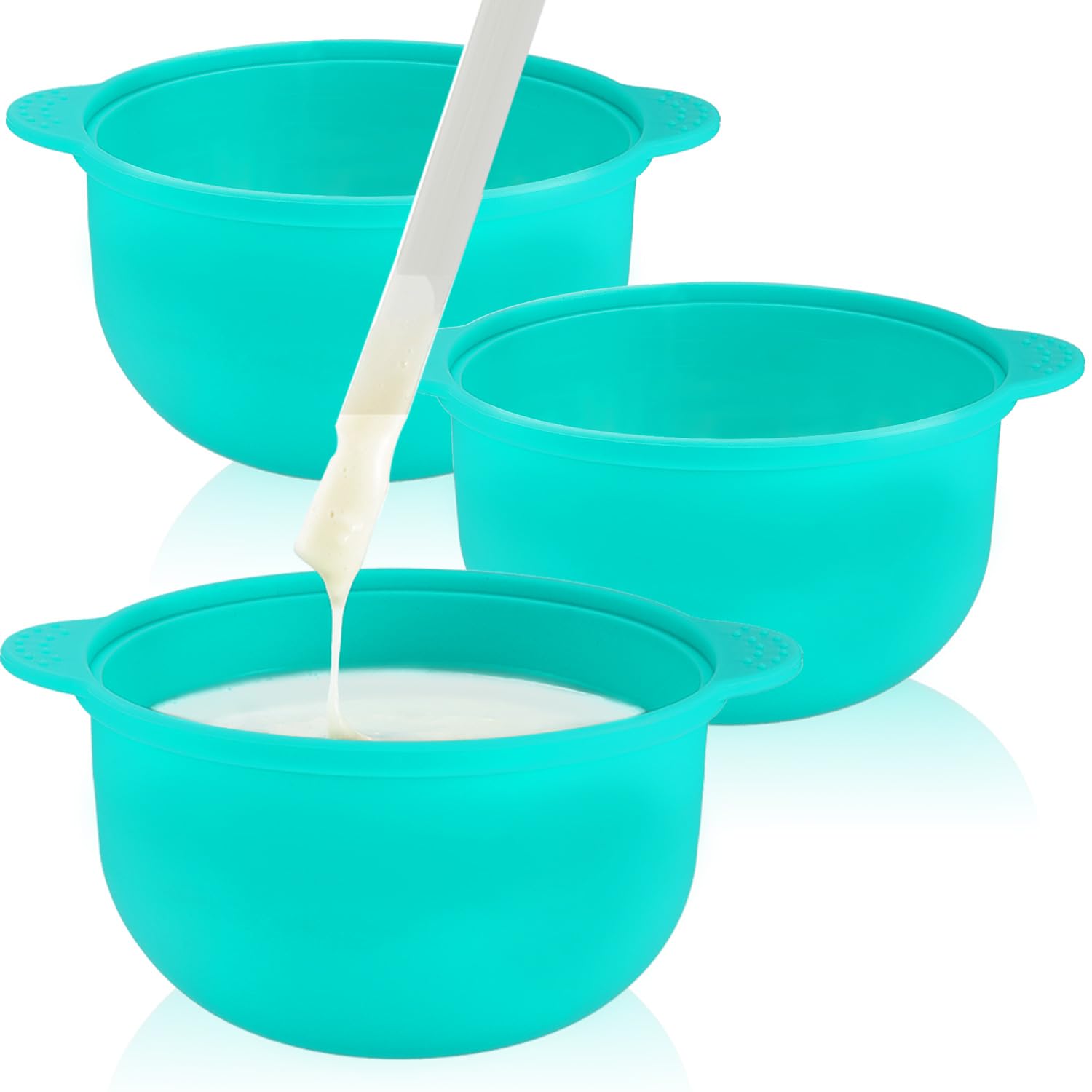 3 Pieces Silicone Wax Pot Replacement 14 oz Wax Pot Insert for Hair Removal