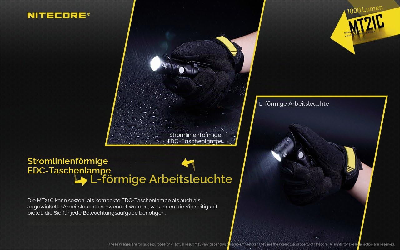 Nitecore Mt21c Taschenlampe, Schwarz, Nicht zutreffend