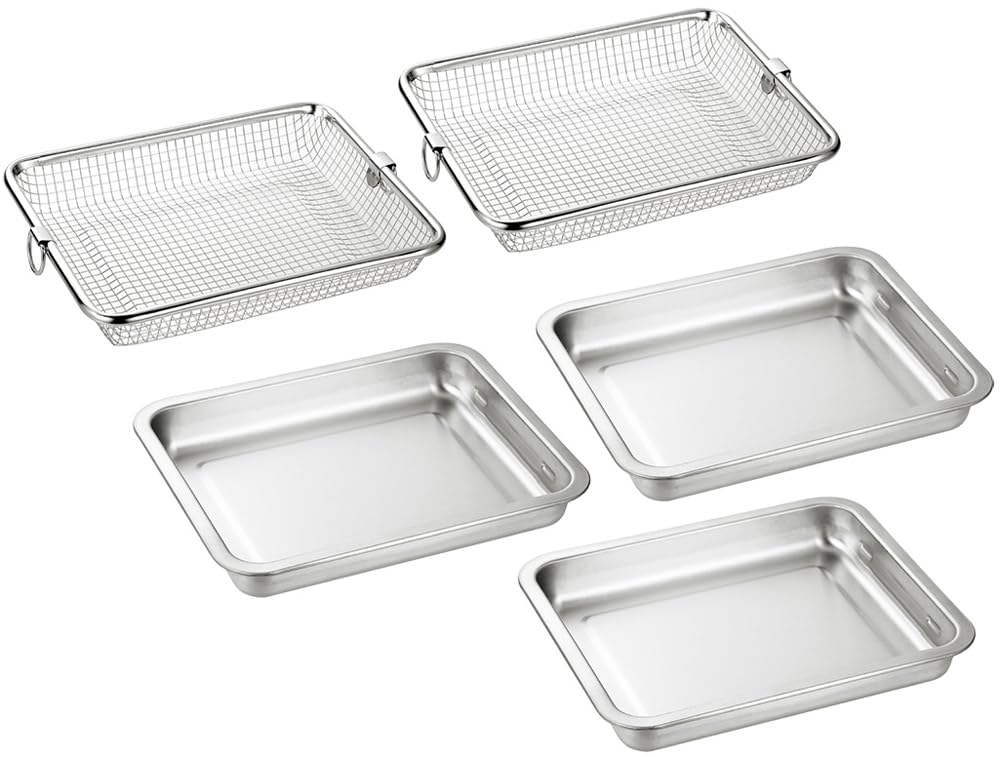 Amazon｜よこやま 燕熟の技 バット 25.2×20.5×3.5cm 3枚 & 角ザル 24.5