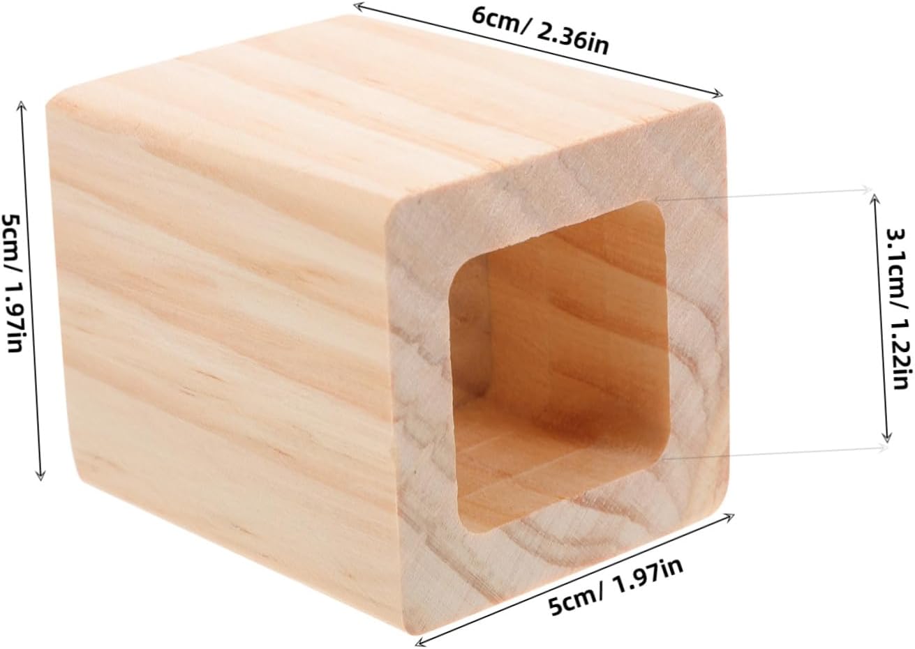 Gadpiparty 4pcs Sturdy Wood Furniture Risers Square Riser Blocks for Bed Couch Dining Table
