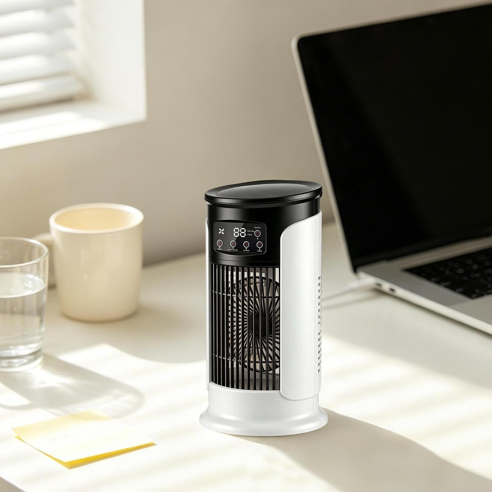 Ventilador Mesa Pequeño Carga USB Doméstica Con Humidificación Y