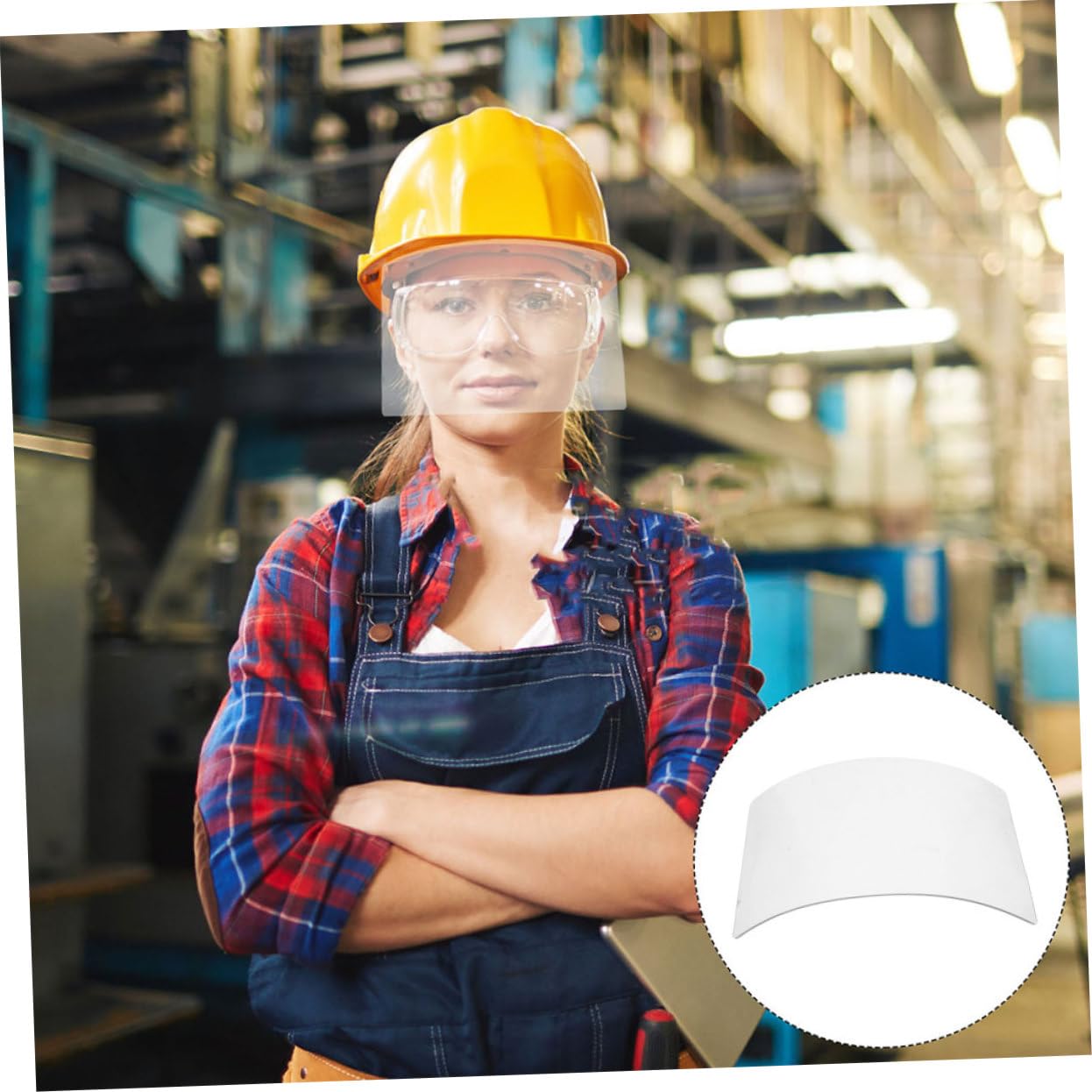 Lens for Sandblast Hood Protective Gear Replacement Lens Ergonomic Lightweight Design for Sandblasting Grinding and Cutting Part