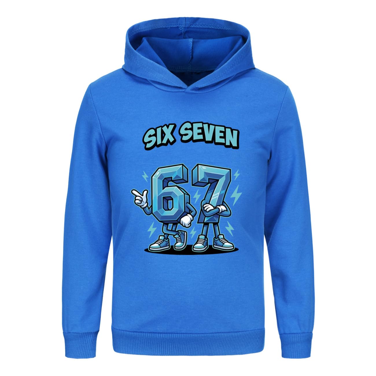 67 Steal A Brainrot kostium z kapturem dla dzieci, słodki nadruk z kreskówki, bluza z kapturem, sport, czas wolny, dla dziewcząt, chłopców, na prezent