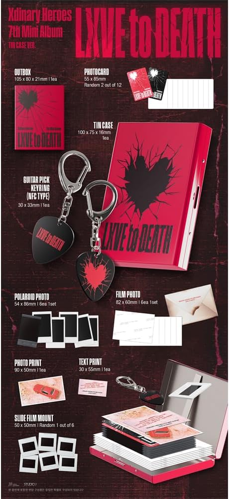 (Tin Case MD ver.) XDINARY HEROES - [LXVE TO DEATH] 7th mini album