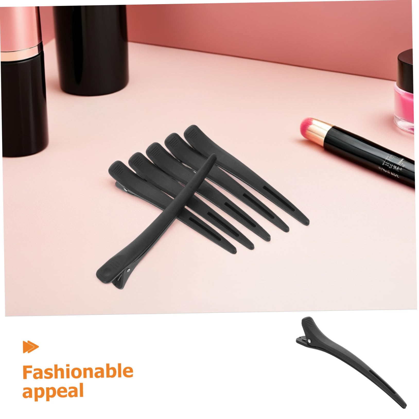 20 Pezzi Mollette Capelli Donna Becco d Anatra Nere Fermagli Parrucchiere senza Piega per Styling Colorazione e Piega Clip Sezione Capelli Professionali per Salone e Uso Domestico