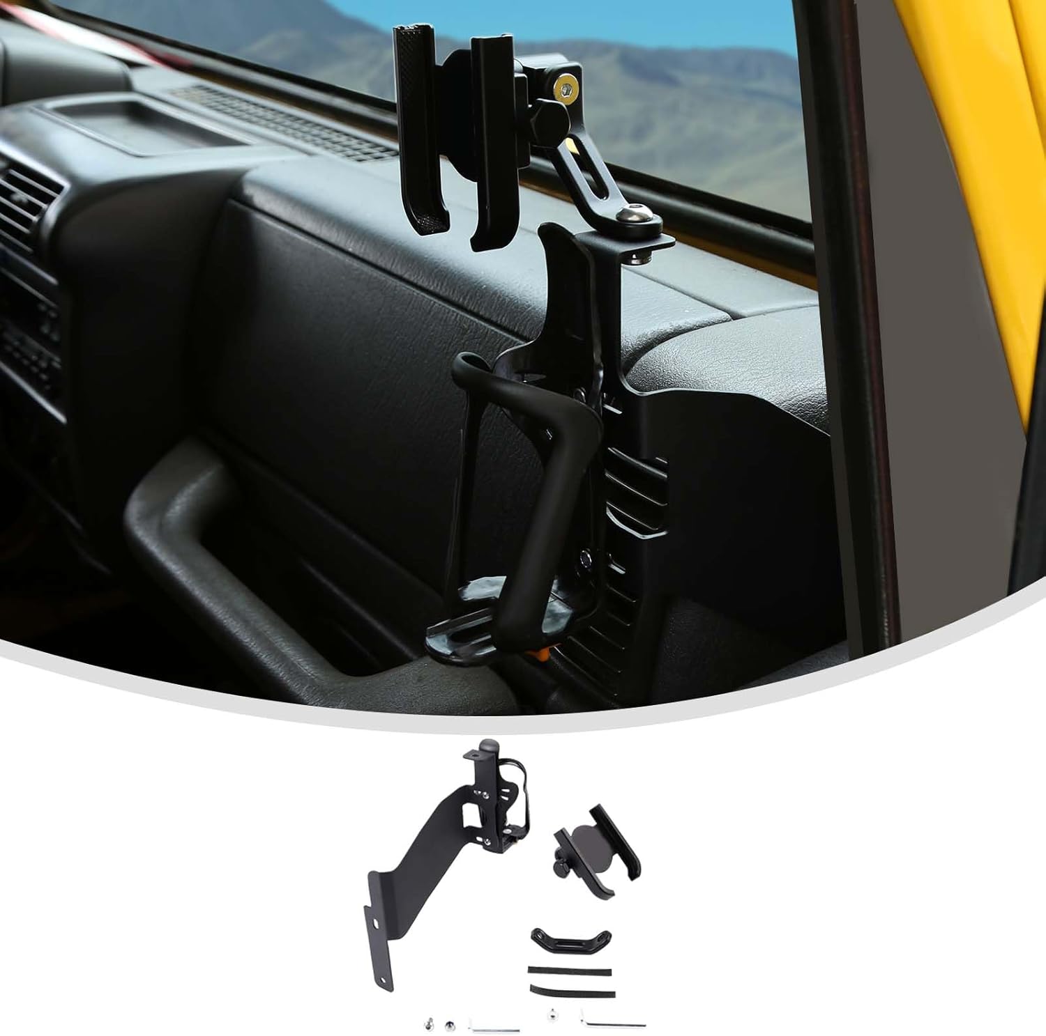 Linskip Door Cup Holder Expander Compatible with Jeep TJ