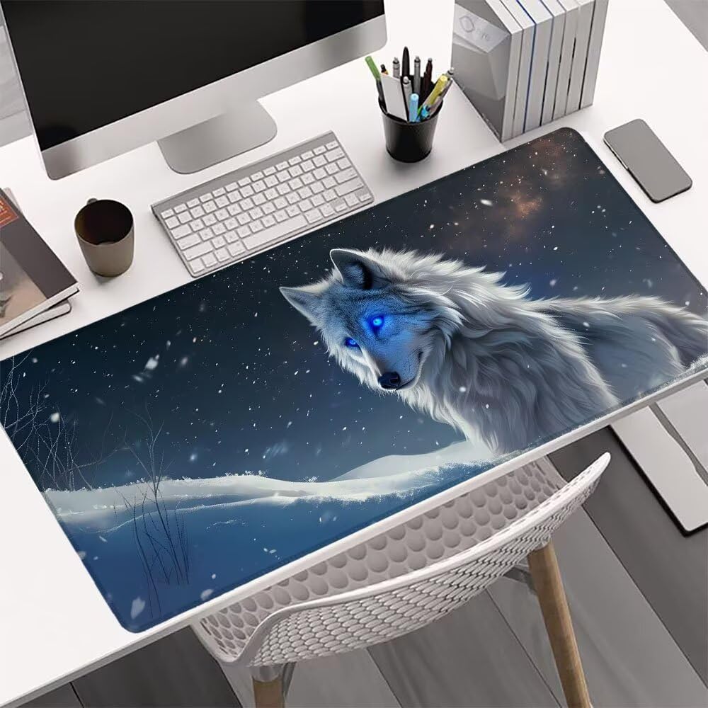 Podkładka pod mysz do gier gwiaździste niebo, podkładka pod mysz XXL 1000 x 500 x 3 mm, rozszerzona podstawa antypoślizgowa mata biurowa, wodoodporna powierzchnia, szyte krawędzie, zmywalna podkładka