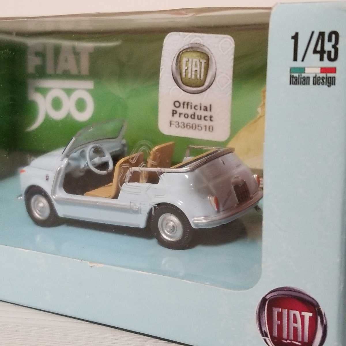 Amazon.co.jp: 1/43 MONDO MOTORS FIAT フィアット 500 ジョリー