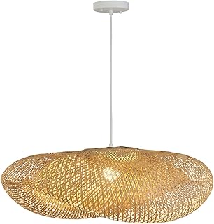 Bamboo Chandelier 32.25 Inch Extra Large Rattan Chandelier, Hand Woven B...
