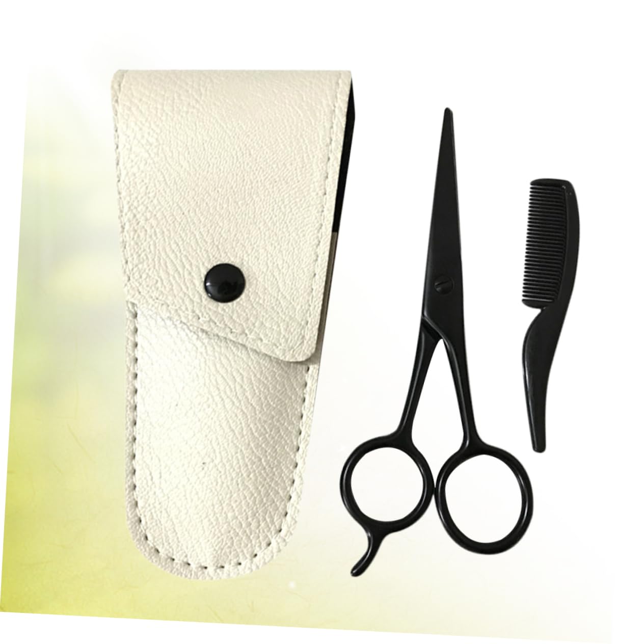 FRCOLOR Kit per La della Barba da 9 Pezzi Forbici di Precisione per Barba Pettine per Rifinire i Baffi per Lo Styling E L'uso in