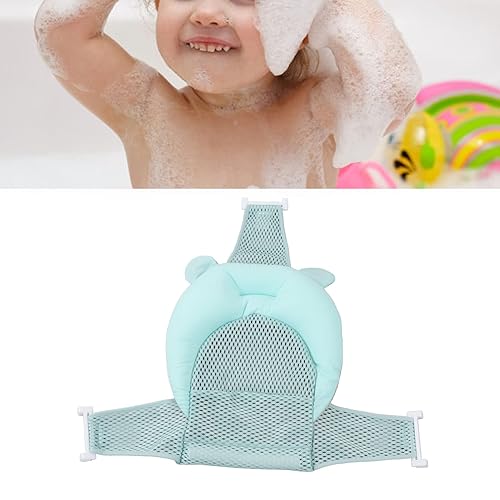 Miniatura 2 de Almohadilla de baño para bebé, cojín de malla suave y cómodo para asiento de bañera con ventosas antideslizantes para recién nacidos y bebés (tipo 1)