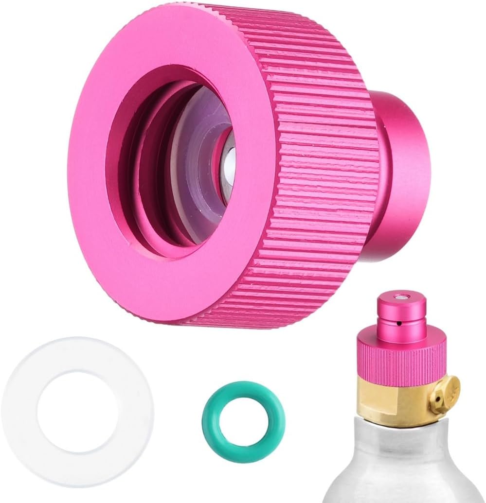 Co2 Quick Adapter, Soda Maker Valve Refill Part, Updated Adapter, For Soda Water Bubbler, Good For Duo/Terra/Art Soda Maker, For Co2 Cylinders Universal With Tr21-4 Male Thread