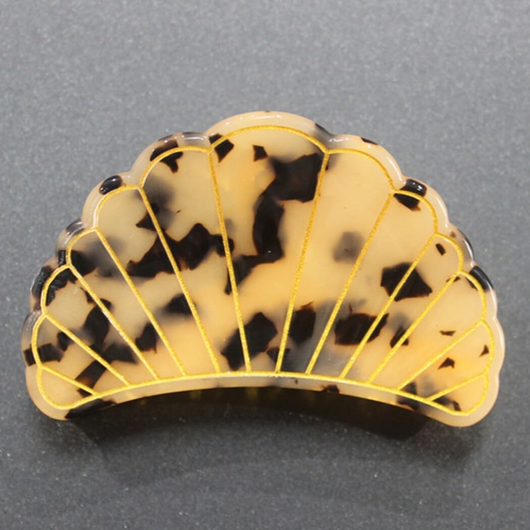Haarklammern mit Leopardenmuster, Acetat, 2 Stück