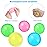 Skylety 8 Pieces Glow in The Dark Sticky Balls 1.8 Inches Elevated Glowing Stress Ceiling Lumi Balls Relax Cool Asmr Stuff for Ceiling Wall Adults (Pink, Yellow, Blue, Green)