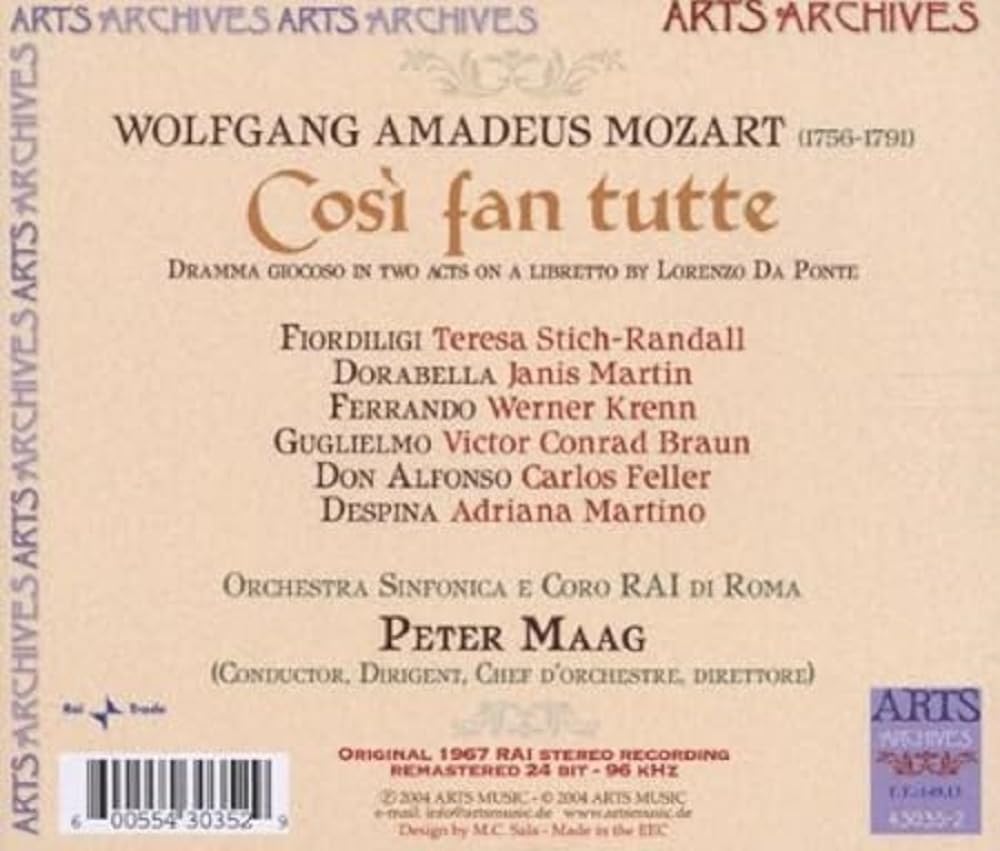 Mozart: Cosi fan tutte