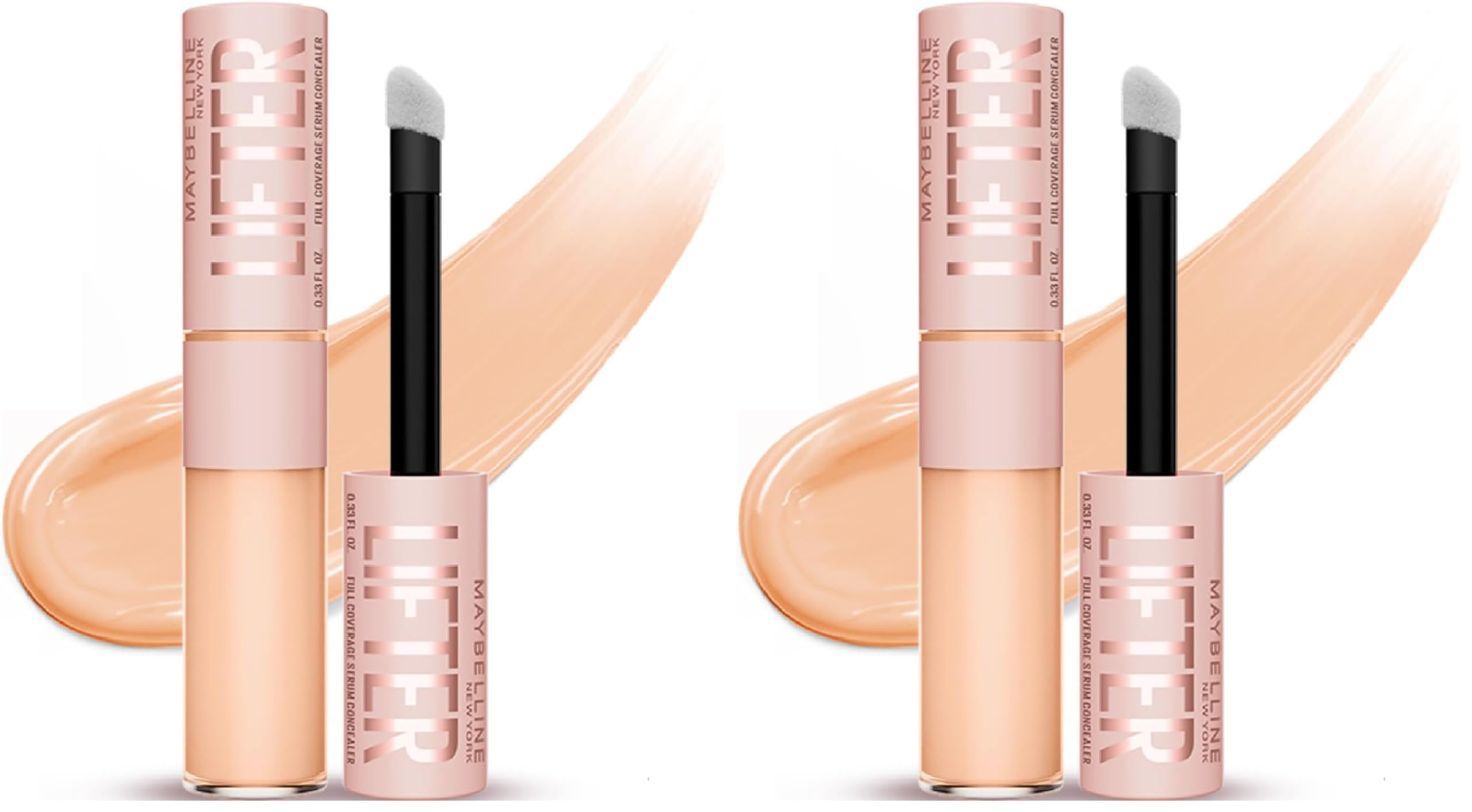 Maybelline New York Lifter Kafein ve Peptitler İçeren Nemlendiren ve Aydınlatan Kapatıcı - 15 (2 paketi)