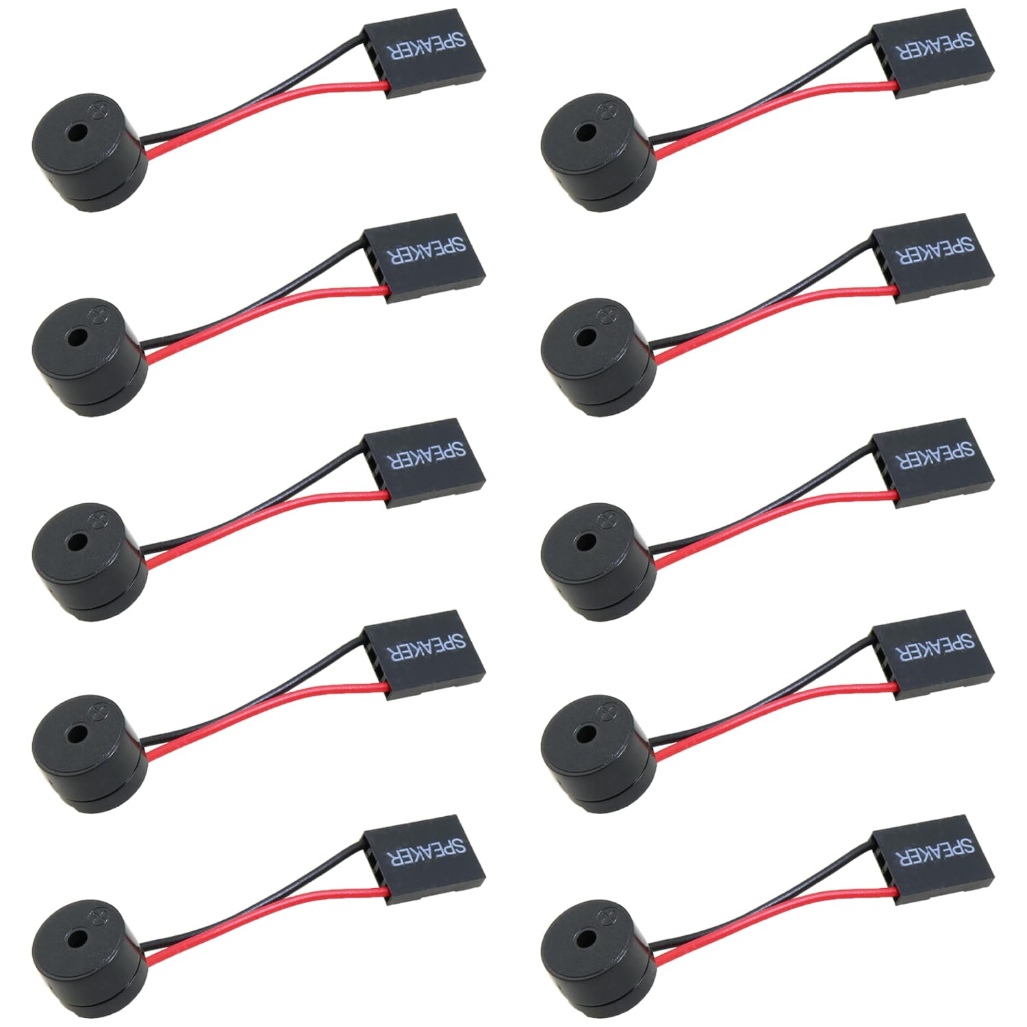 heyous 10PCS Computer Motherboard Built in Speaker Buzzer Computer Case Buzzer Speaker for Motherboard and Alarm System