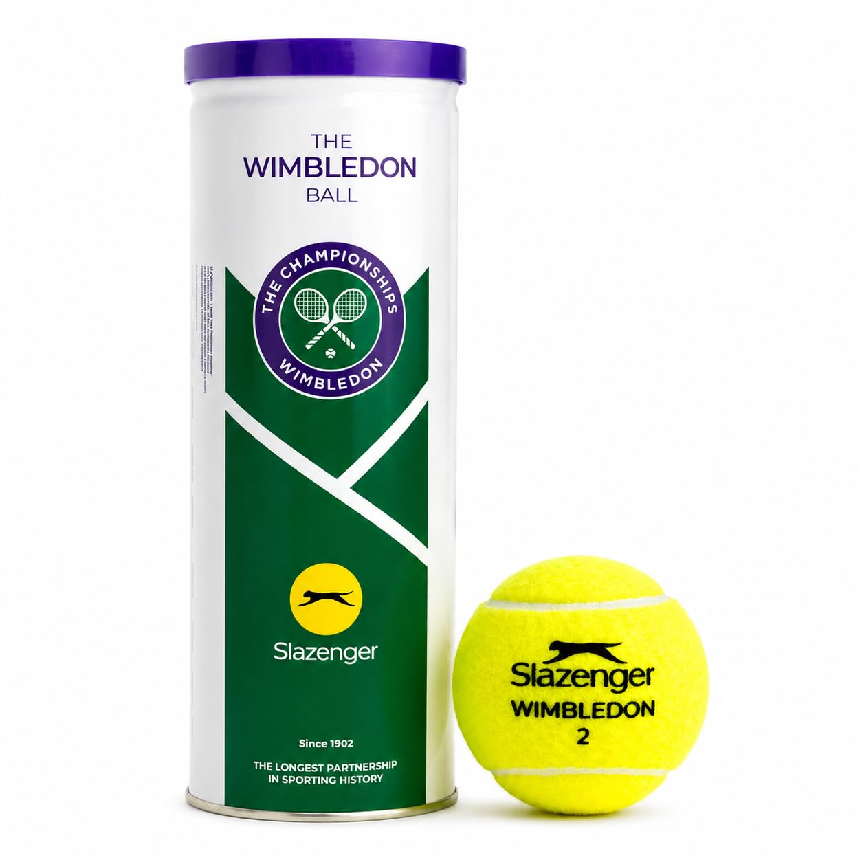 Slazenger Wimbledon Official Tennis Balls - Premium Balls with