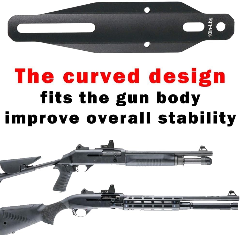 Universal Shotgun Red Dot Mount - Compatible with SxO,RMX，407C, 507C, and Other Miniature Red Dot Sights