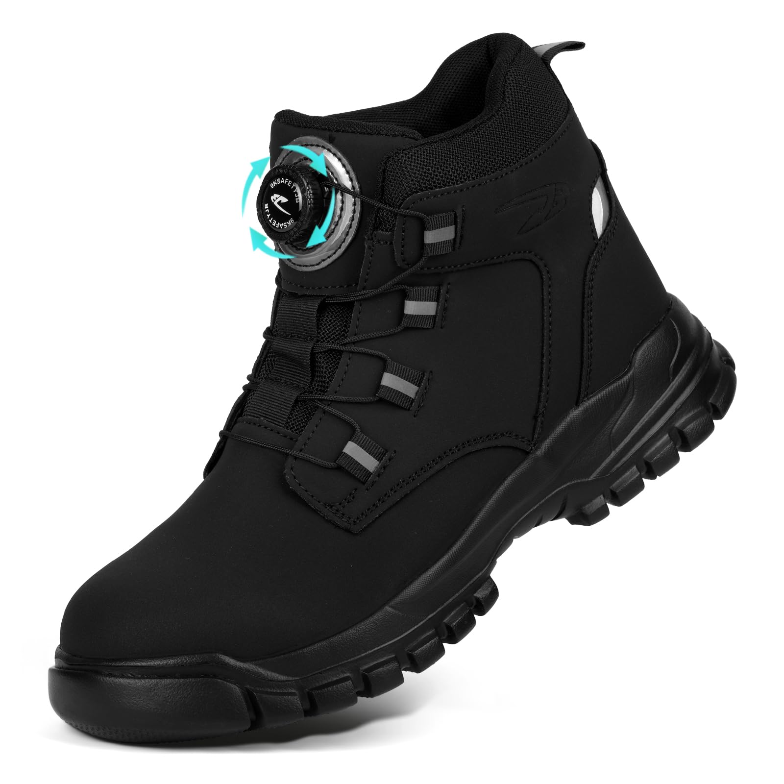 Chaussures de Sécurité Homme, Chaussures de Travail Embout Acier Montante, Bottes de Sécurité Antidérapant Respirant, Basket de Securite Légère Imperméables, Baskets Chantier Confortable