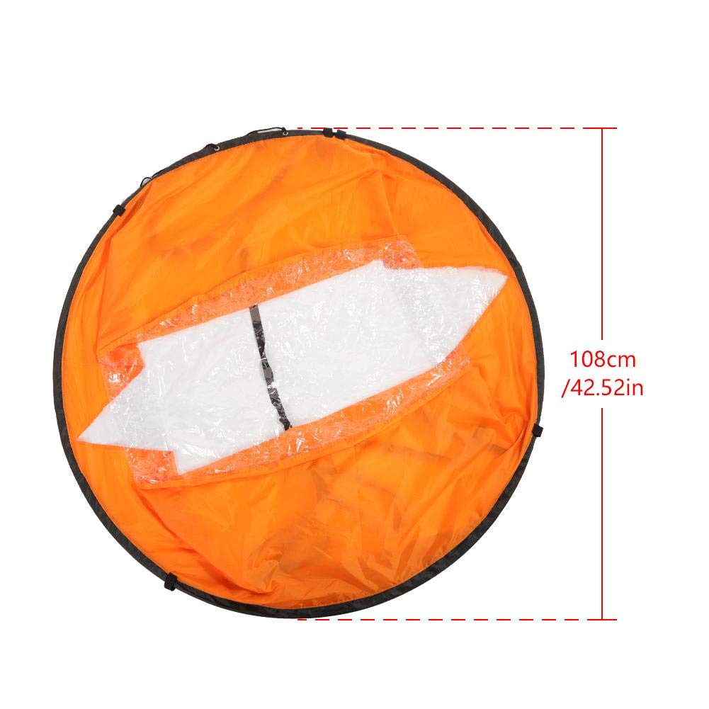 Keenso Kayak Wind Sail, Kayak Pieghevole e Compatto Sottovento Vela Leggera Vento Sottovento Paddle Sail per Kayak Canoa Gommone Paddle Board