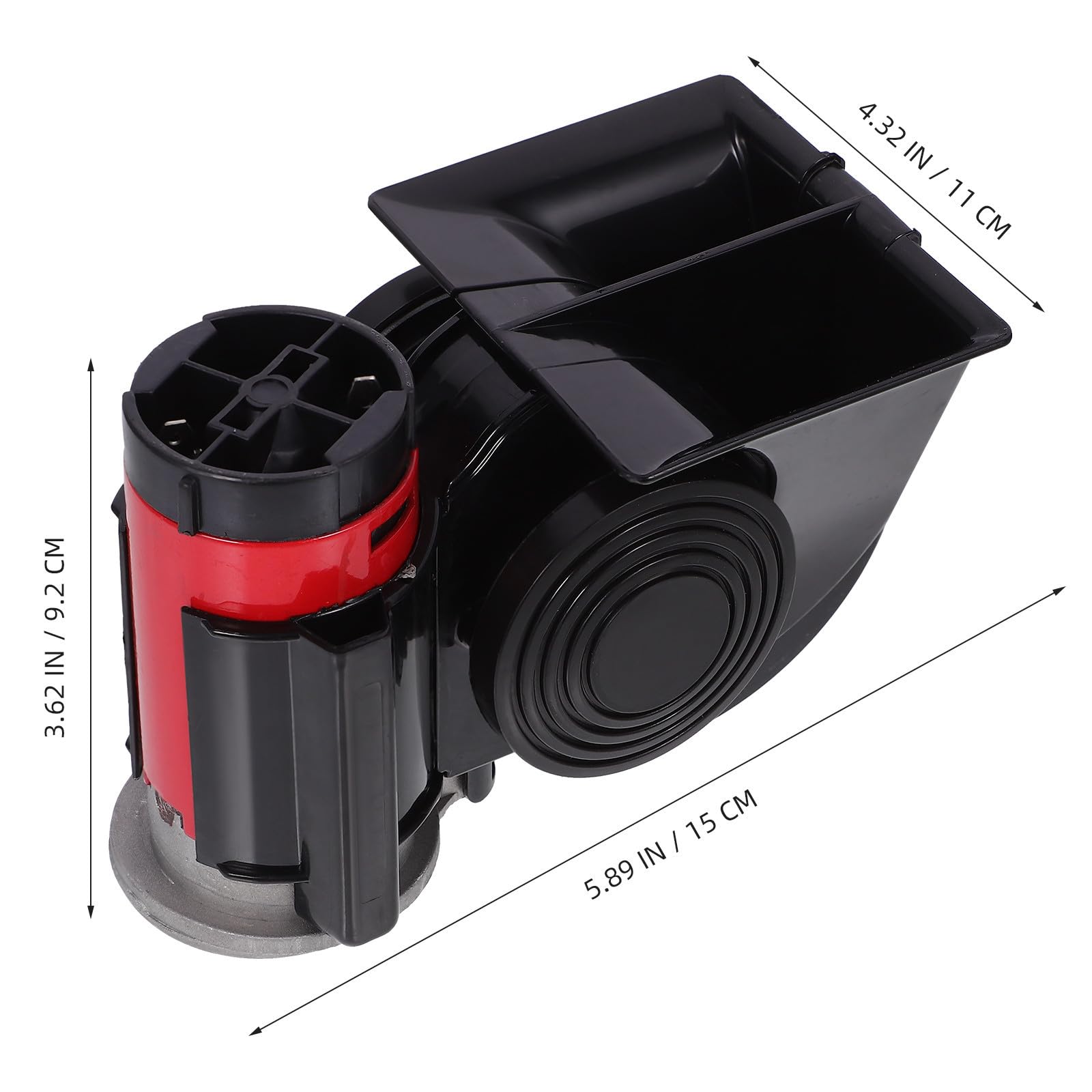 EXCEART Bocina de Coche 12v 115 Db Eléctrica para Vehículo y Camión
