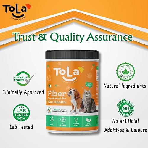 Miniatura 8 de Tola Suplemento Gut Health para perros y gatos  Sabor a zanahoria  Decoración de nutrición diaria con enzimas digestivas  Apoya la digestión, alivio