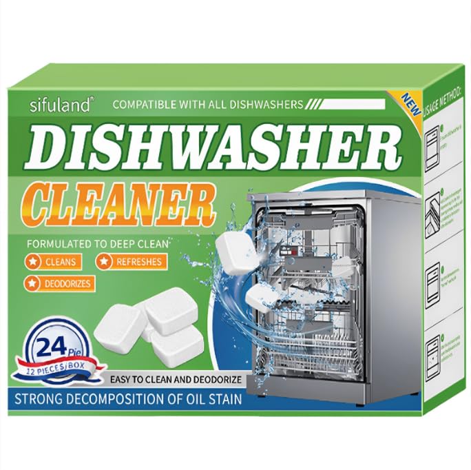 Catálogo para Comprar On-line Sal para Lavavajillas favoritos de las personas. 40 UTJCNVC Descalcificador limpiador de Lavavajillas,24 Pastillas de limpia Lavavajillas profunda,formuladas para limpiar Lavavajillas,para todos los modelos de lavavajillas.
