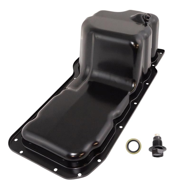 Cárter de óleo do motor TRQ OPA78518 com bujão magnético para Jeep