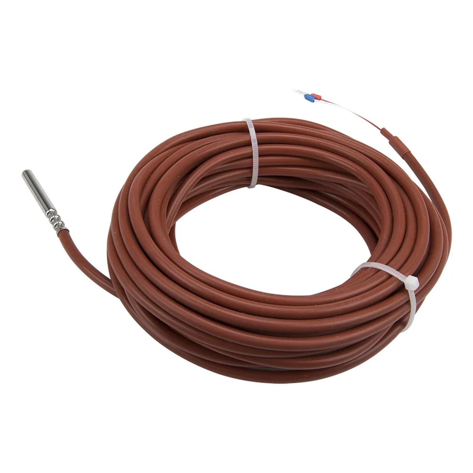 Cable de gel sílice NTC 10m, sonda acero inoxidable, Sensor temperatura RTD resistencia 10K, 1 Uds
