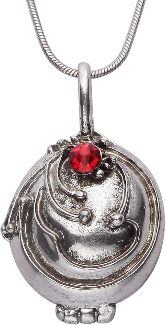 PRINCESS CUTENESS STOREElena Gilbert Silver Tone Vampire Vervain Locket Necklace