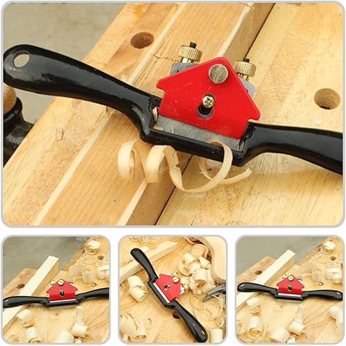 Miniatura 8 de Angoily Juego de herramientas de carpintería Cepilladoras para carpintería Cepilladora manual Herramienta de descorteza de escofina de madera