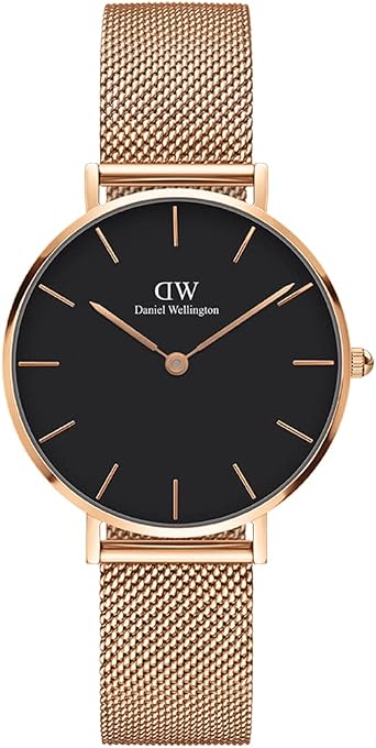 Daniel Wellington Petite Melrose Orologio Donna, 32mm, in Maglia, Oro Rosa  : Amazon.it: Orologi