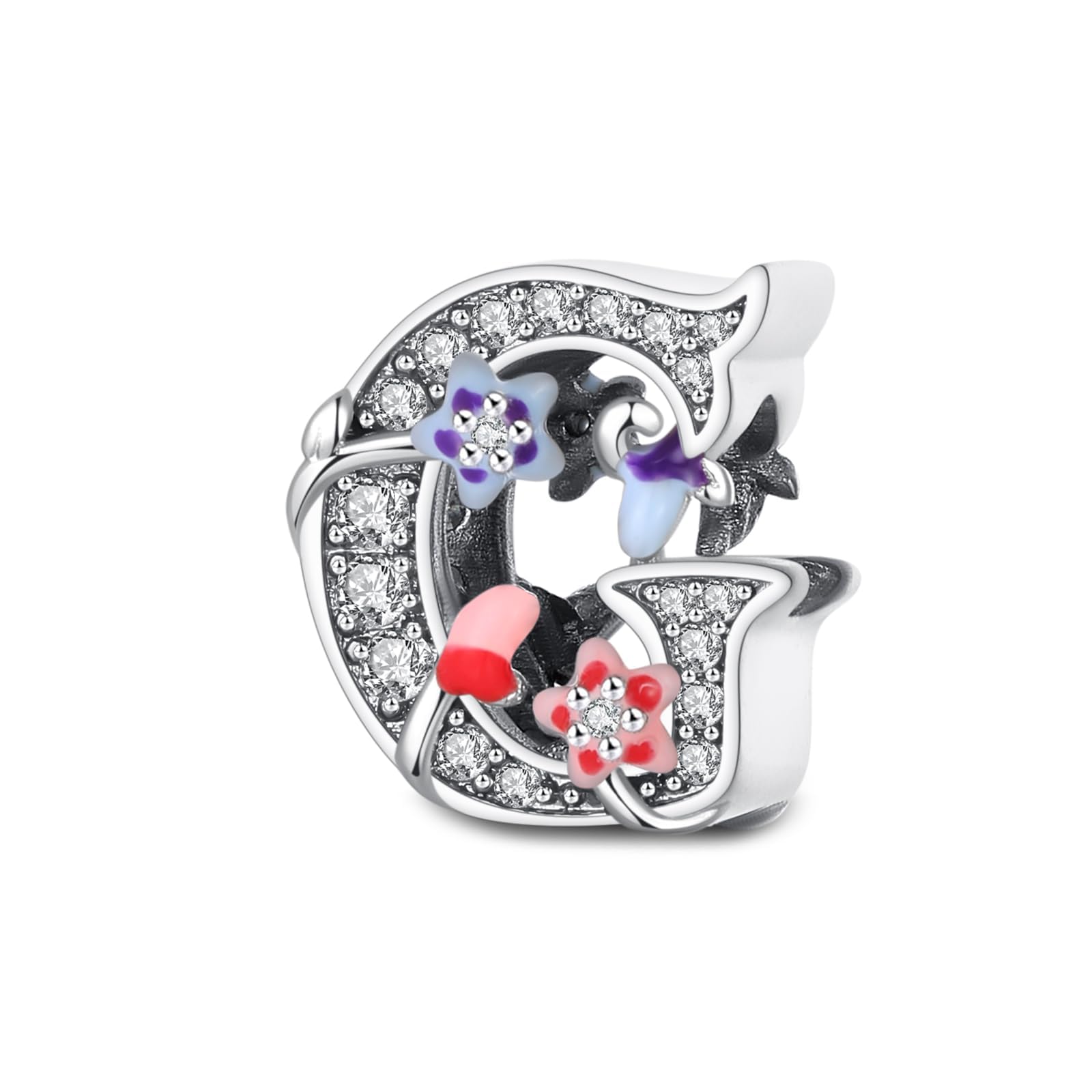 Charms lettres A-Z en argent 925, compatibles avec les bracelets et colliers Pandora, accessoires de mode pour femme.ZM250