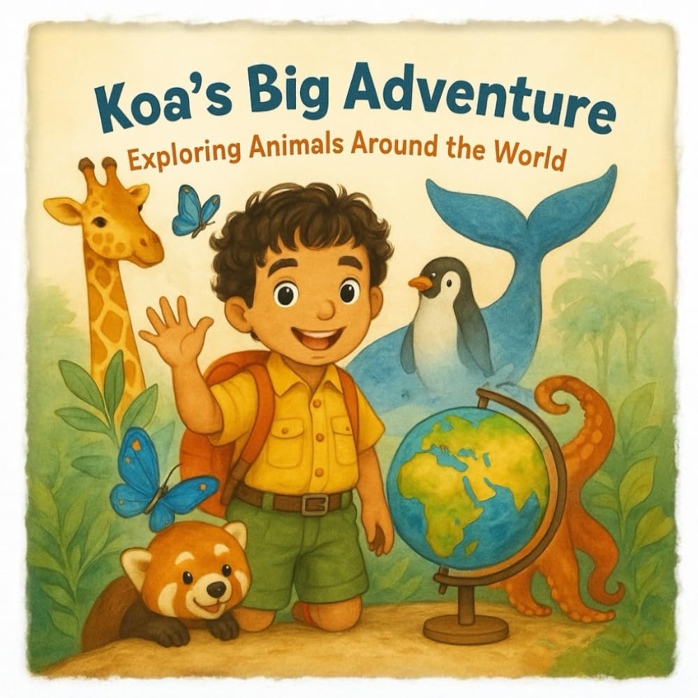Koa’s Big Adventures: Animals Around the World: A fun and educational journey through 21 amazing creatures for kids aged 3–7